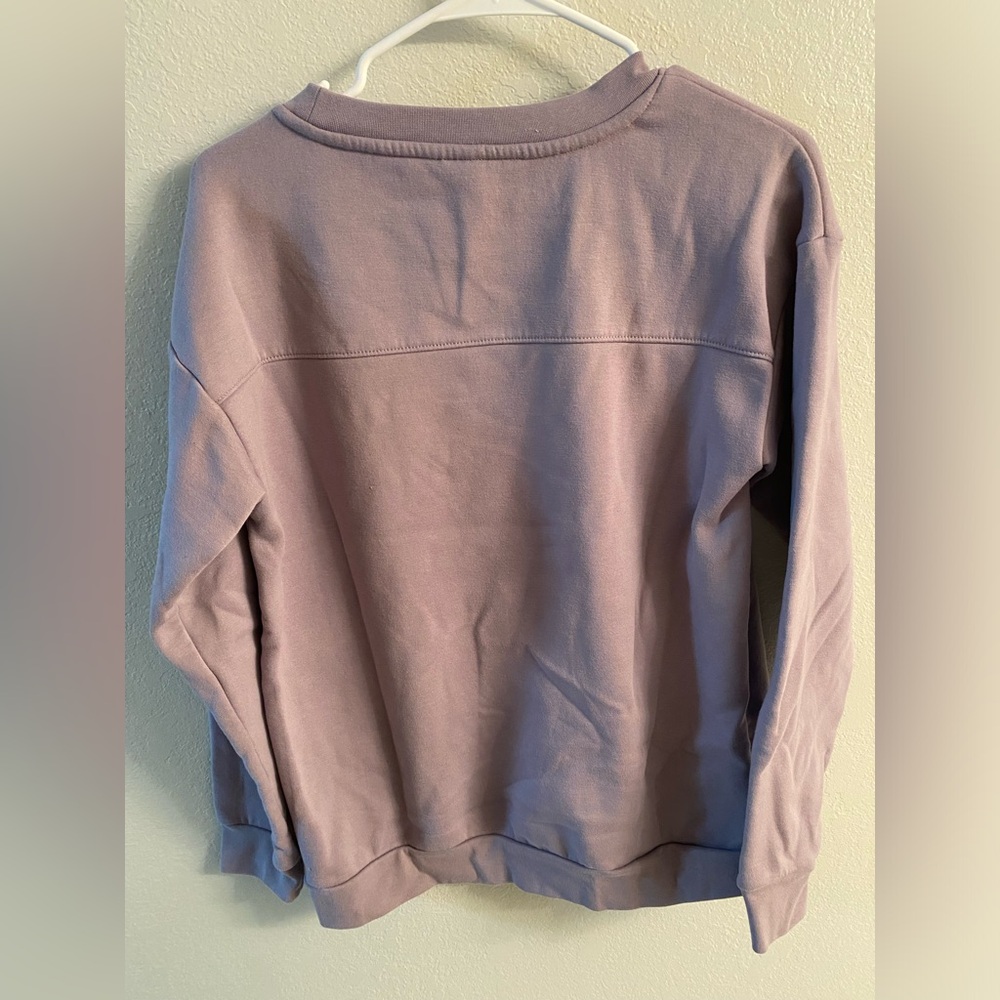 Mauve Mondetta Crewneck with Pockets